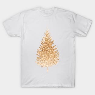 Golden christmas tree T-Shirt